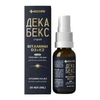 ДЕКАБЕКС ВИТАМИНИ D3+K2 СПРЕЙ 30 МЛ