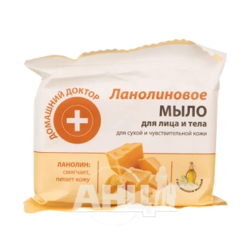 Мило для обличчя і тіла Домашній Доктор ланолінове 70 г