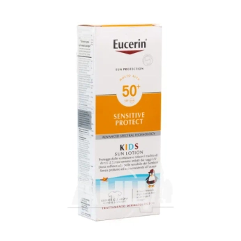 Сонцезахисний лосьйон Eucerin для дітей захист для чутливої шкіри SPF 50+ 150 мл
