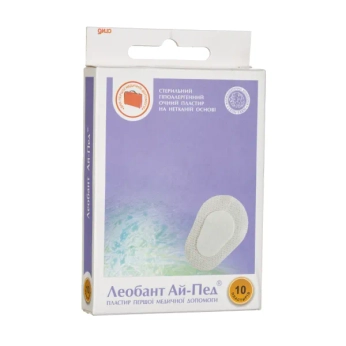 Пластырь медицинский leobant 57 мм х 82 мм глазной №10