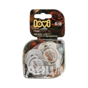 Пустышка силиконовая Canpol Babies 22/868 динамическая 6-18 мес lovi i love №2