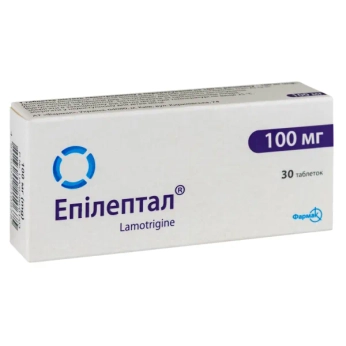 Епілептал таблетки 100 мг блістер №30