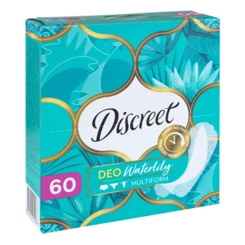 Прокладки ежедневные гигиенические женские Discreet deo Multiform Water lily №60