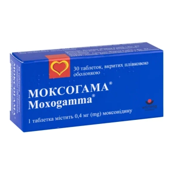 Моксогамма таблетки покрытые пленочной оболочкой 0,4 мг №30