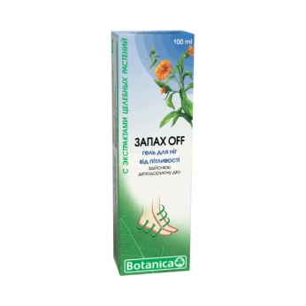 Гель для ніг запах off Ботаніка від пітливості 100 мл