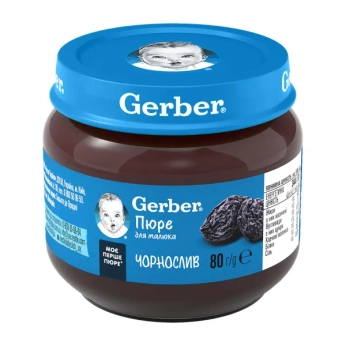 Пюре Gerber чернослив 80 г
