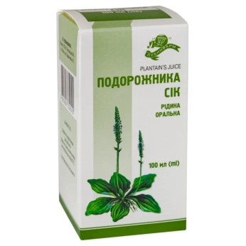 Подорожника сок жидкость оральная 100 мл