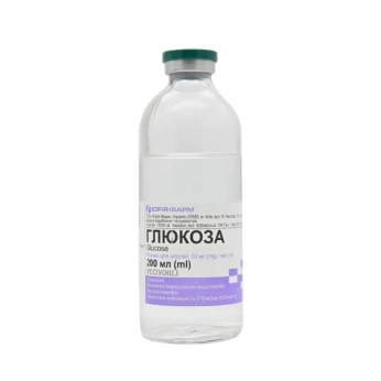 Глюкоза розчин для інфузій 5% контейнер 200 мл