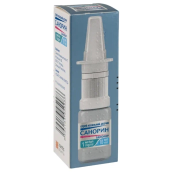 Санорин спрей назальный 1 мг/мл флакон 10 мл