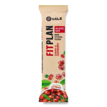 Батончик-мюсли FitPlan вишня клюква 30 г