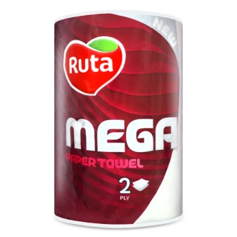 Полотенце бумажное Рута двухслойное мега №1