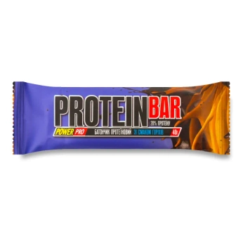 Батончик протеиновый Power Pro для спортивного питания с гуараной со вкусом ореха 40 г