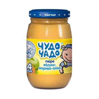 Пюре Чудо-Чадо яблоко, морковь и айва 170 г