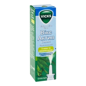 Викс Актив Синекс спрей назальный 0,05 % флакон 15 мл