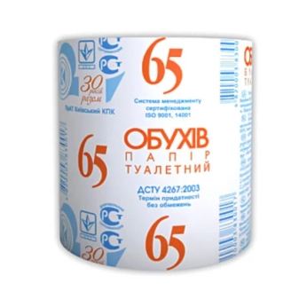 Бумага туалетная Обухов 65 м