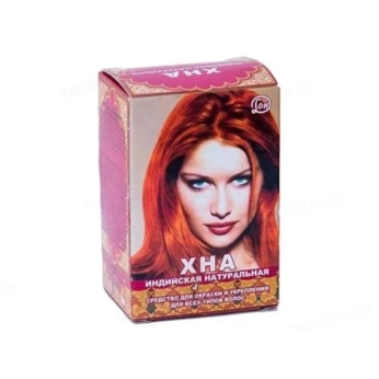 Хна натуральная растительная краска для волос 80 г