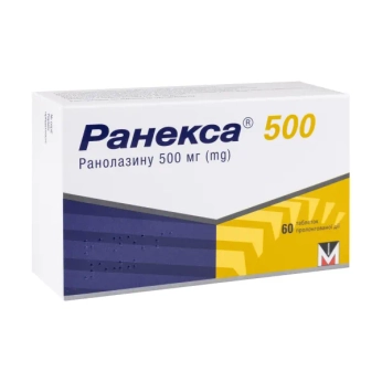 Ранекса 500 таблетки пролонгованої дії 500 мг блістер №60