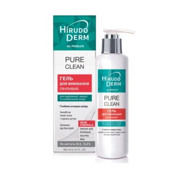 Гель для умывания увлажняющий Pure Clean Hirudo derm Oil Problem 180 мл
