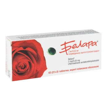 Белара таблетки вкриті плівковою оболонкою №63