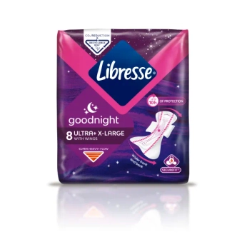 Прокладки гигиенические Libresse Goodnight Extra №8