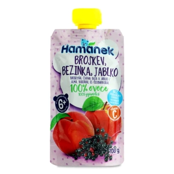 Пюре Hame яблуко персик бузина 100 г